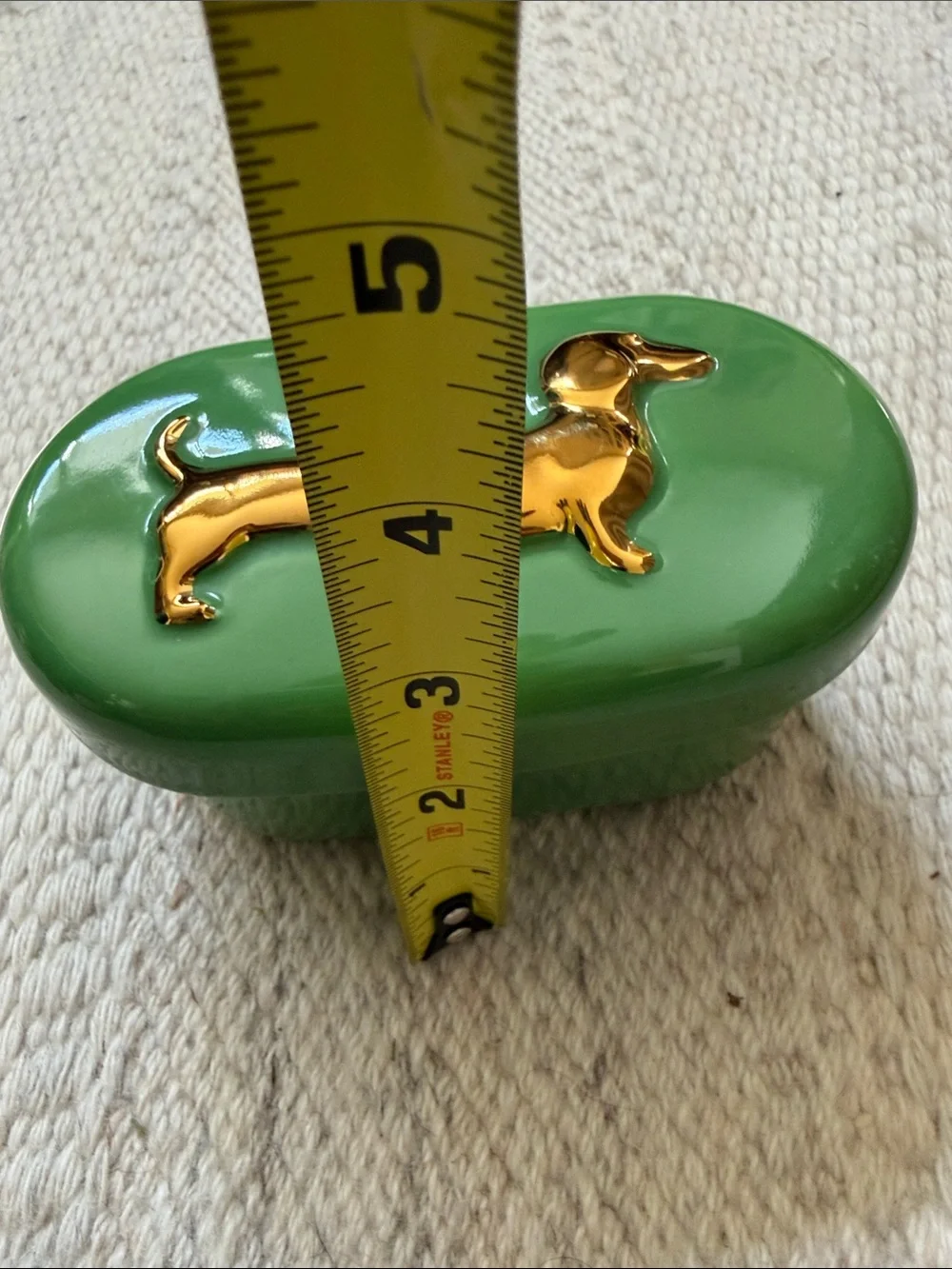 Cute 2 Wick Lucie Pistachio Gourmand Dachshund Ceramic Candle from Anthropologi